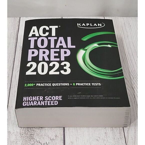 ACT Total Prep 2023: 2,000+ Practice Questions + 6 Practice Tests (Kaplan Te... - Picture 1 of 2